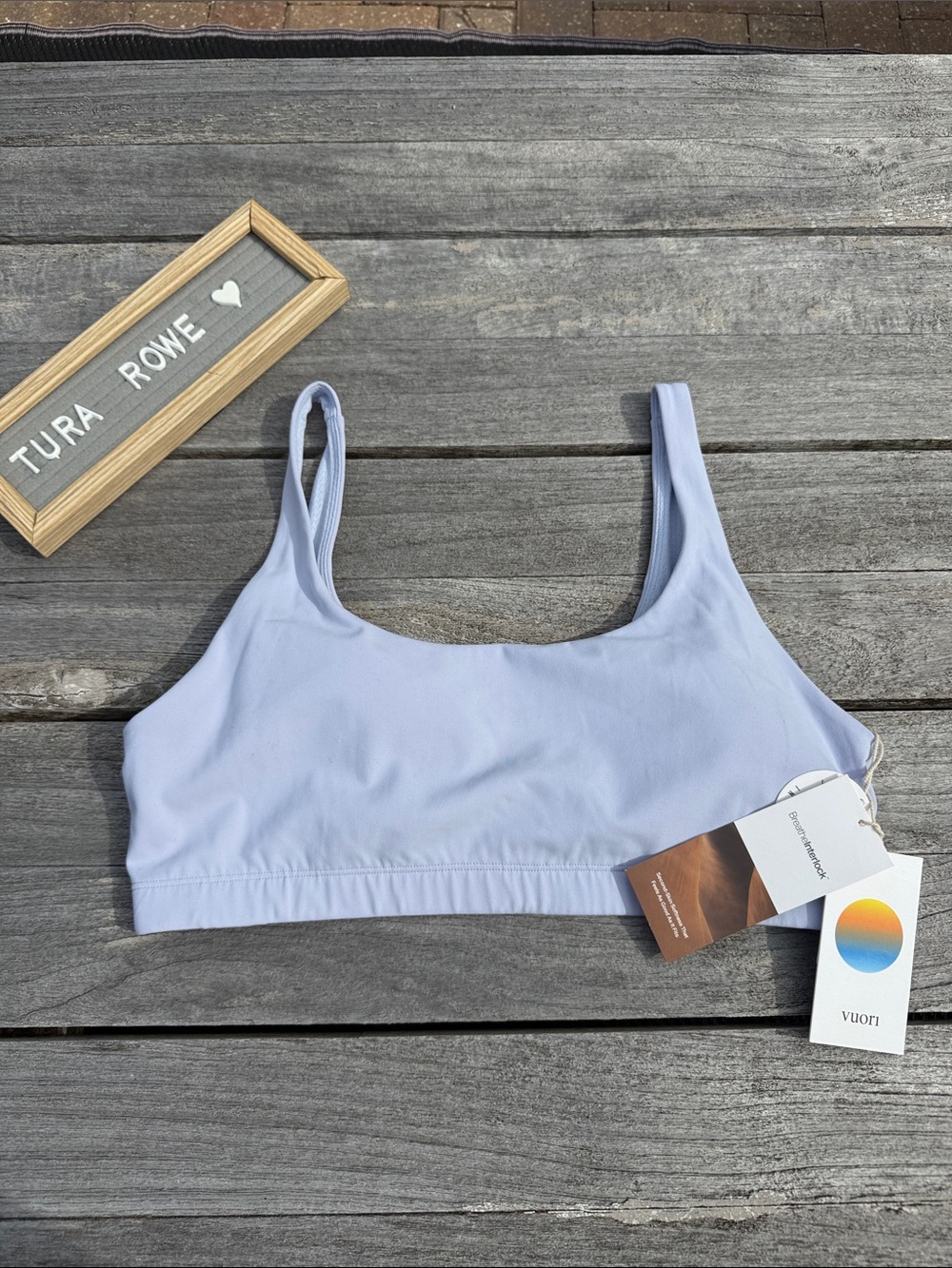 Vuori Daily Bra Periwinkle Women's Extra Large NWT 💜🩵